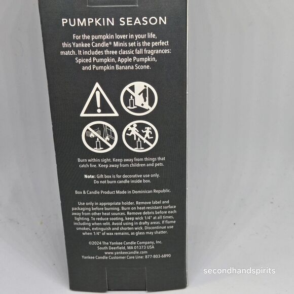 Lot Of 3 Yankee Candle Minis Pumpkin Season Gift Set - Picture 3 of 4